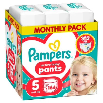 Pampers pants pelene monthly S5, 11-17kg 164 kom
