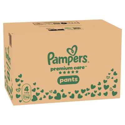 Pampers pants pel.prem.care month.S4  9-15kg124kom
