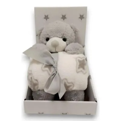 INFUNBEBE SET IGRACKA SA DEKOM BEAR 20TB0159 GREY