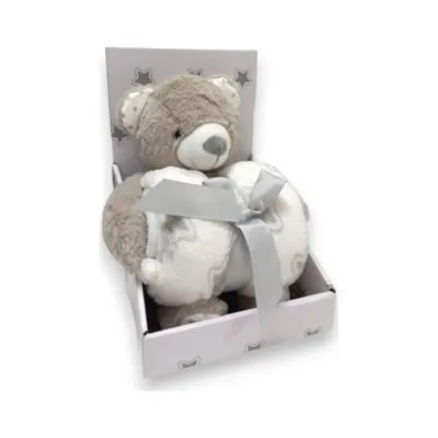 INFUNBEBE SET IGRACKA SA DEKOM BEAR PT23518 GREY