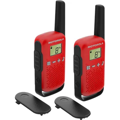 MOTOROLA RADIO STANICA WALKIE 2 KOMADA T42 RED 59T42REDPACK