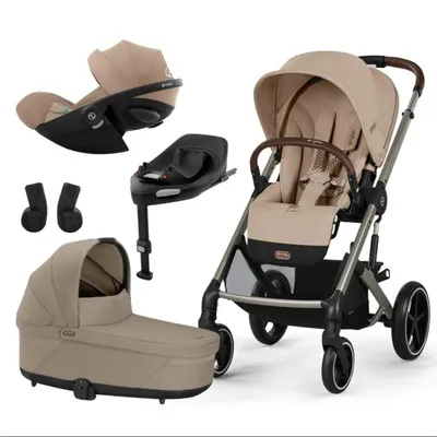 CYBEX KOLICA BALIOS 4U1 ALMOND BEIGE I BAZA ZA AUTOSJEDALICU G BLACK