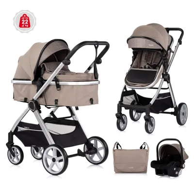 CHIPOLINO KOLICA VISTA  3U1 TIRAMISU KKVS02503TR