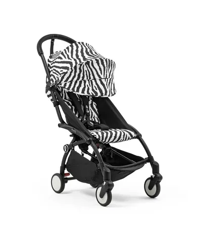 STOKKE YOYO3 SASIJA/KONSTRUKCIJA BLACK 646002 I YOYO3 SPORTSKO SJEDISTE 6+ COLOR PACK ZEBRA 646414