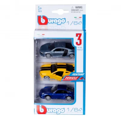 BURAGO 1:64 3PK ASST 59030