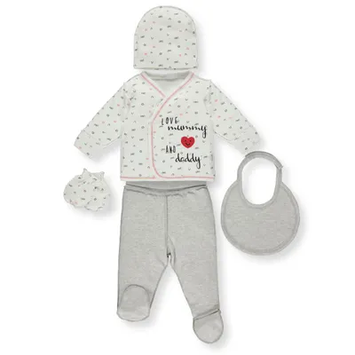 BEBETTO BEBI SET Z843 ECRU 0-3M/62CM