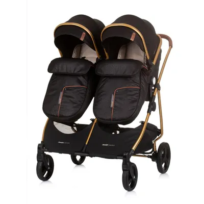 CHIPOLINO KOLICA DUO SMART OBSIDIAN/GOLD KBDS02401OG