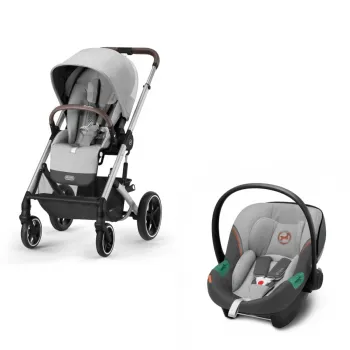 CYBEX KOLICA BALIOS 2U1 STONE GREY I AUTOSJEDALICA ATON S2 I-SIZE LAVA GREY