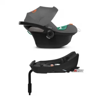 CYBEX AUTOSJEDALICA ATON S2 I-SIZE LAVA GREY MID GREY 522001945 I ATON BAZA 2-FIX BLACK BLACK 513126002