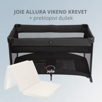 JOIE ALLURA 2 LEVEL 120 SKLOPIVI KREVET SHALE 20273 I PREKLOPIVI DUSEK LIGHT GREY 31107020048