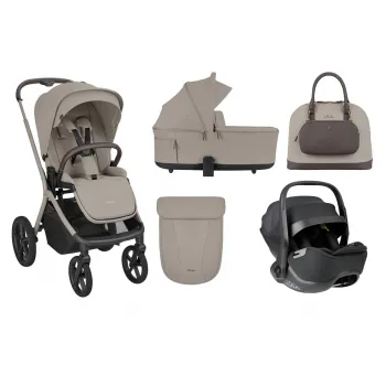 KIKKA BOO KOLICA GOYA 3U1 PLATINUM CHAMPAGNE I SJEDALICA I-CLASS I-SIZE NOIR