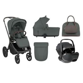 KIKKA BOO KOLICA GOYA 3U1 PLATINUM OLIVE I SJEDALICA I-CLASS I-SIZE NOIR