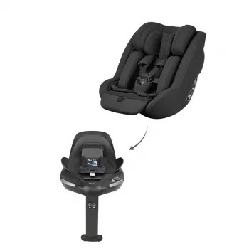 KIKKA BOO AUTOSJEDALICA I-CLASS PLUS I-SIZE NOIR 31002110001 + ROTIRAJUCA ISOFIX BAZA I-CLASS 360