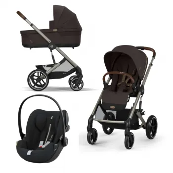 CYBEX KOLICA BALIOS 3U1 CHOCOLATE(KOLICA,KORPA I AUTOSJEDALICA CLOUD G I-SIZE PLUS MAGIC BLACK)