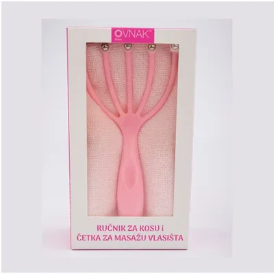Set ručnik i četka za masažu vlasišta R56270-623