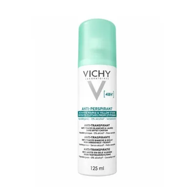 Vichy antiperspirant 48h protiv bijelih tragova i žutih mrlja deo spray 125ml