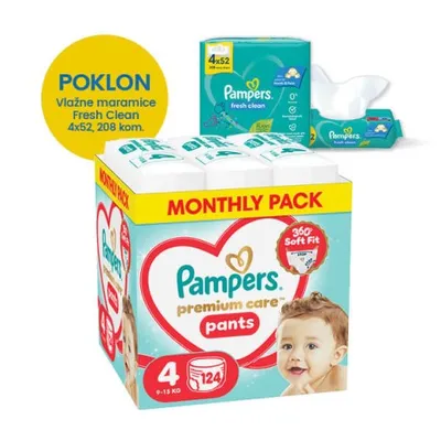 Pampers Premium Care gaćice Maxi 124 kom.