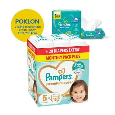 Pampers Premium Care pelene Junior 160 kom.