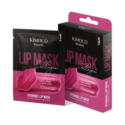 Kimoco Hydrogel maska za usne Collagen&Aloe 5 kom.