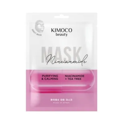 Kimoco Beauty Niacinamide & Tea Tree Purifying and Calming maska za lice 23ml