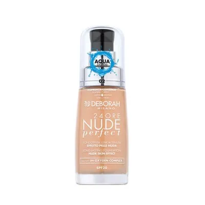 Deborah 24ore Nude Perfect tekući puder SPF20 02 beige