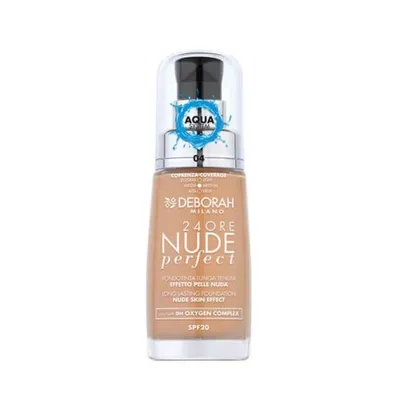 Deborah 24ore Nude Perfect tekući puder SPF20 04 apricot