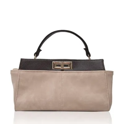 My Lovely Bag Elite / brušena s. bež t. + teks. t. smeđe d. / zlato