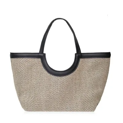 My Lovely Bag Solea / pletivo bež t. + pod. teks. crno d. / zlato