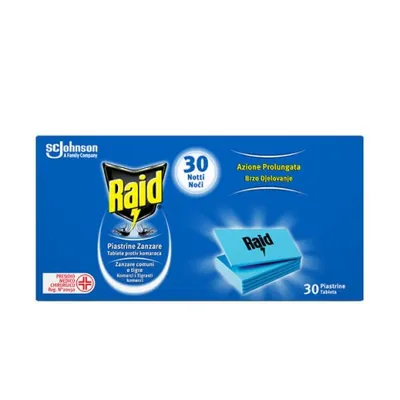 Raid tablete za električni aparat protiv komaraca 30 kom.