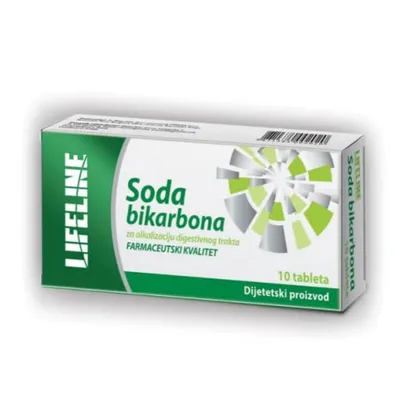 Lifeline soda bikarbona tablete 10 kom.