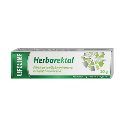 Lifeline Herbarektal biljna krema protiv hemoroida 20g