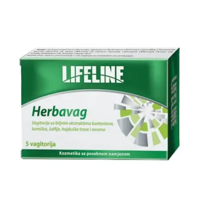 Lifeline Herbavag vagitorije sa 5 biljaka 5 kom.