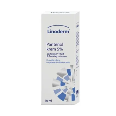 Lifeline Linoderm pantenol krema 5% sa lactokineom i uljem žutog noćurka 50ml