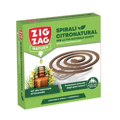 Zig Zag spirala protiv komaraca s eteričnim uljem citronele 10/1