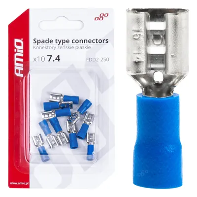 Završna ravna stopica 7.4mm AMIO plava SET 10/1