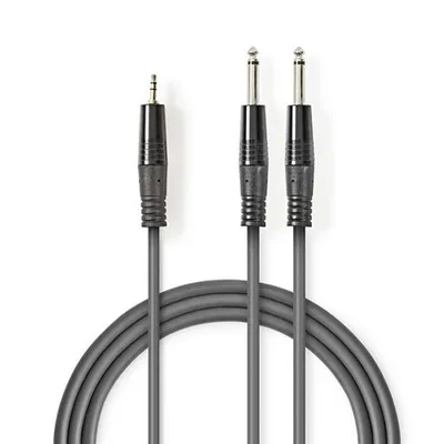 Mikrofonski kabal NEDIS  2x6.35mm na 3.5mm 1.5m