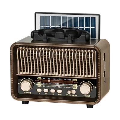 Prijenosni solarni bluetooth FM radio sa nosačem za mobitel KRUGER&MATZ KM0832
