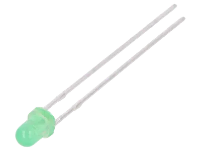 LED dioda zelena 3mm 2.4V
