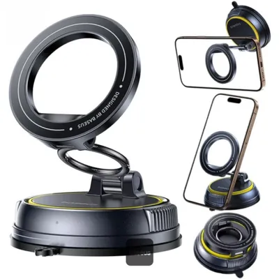 Snažni magnetni vakumski auto nosač za telefon sa rotacijom  TOP1
