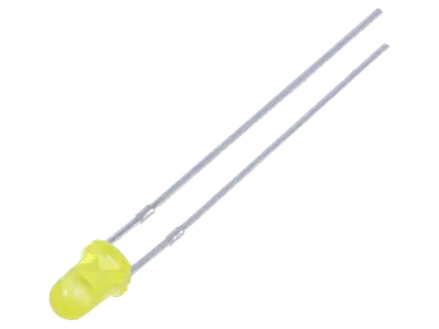 LED dioda žuta 3mm 2.6V