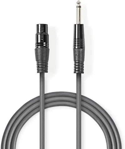 Mikrofonski kabal NEDIS XLR 3PIN na 6.35mm 10m