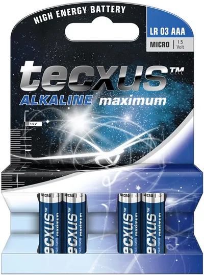 Baterija alkalna AAA 1.5V TECXUS SET Long Life 4/1