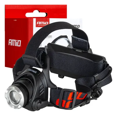 Punjiva naglavna LED lampa T6 3600mAh AMIO
