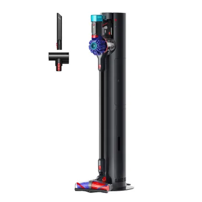 Bežični usisivač DYSON V10 Konical Moulded Vinca/Black + stanica za automatsko pražnjenje