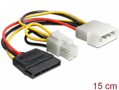 Napojni kabal MOLEX - SATA 15cm DELOCK