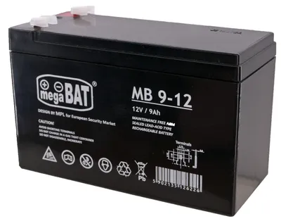 Akumulatorska olovna baterija 12V 9Ah MEGABAT