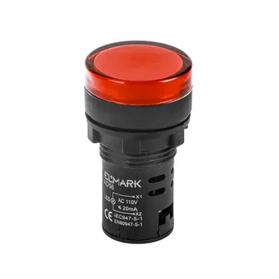 LED indikator 230V AD56D-22-R-230 ELMARK crveni