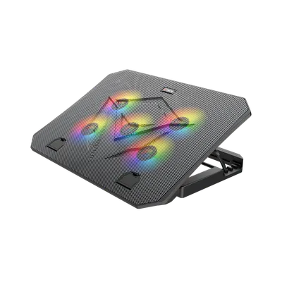 RGB rashladni stalak za laptop do 15.6" sa 5 ventilatora MEETION CP3030