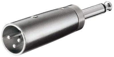 Audio adapter XLR 3PIN na 6.35mm mono