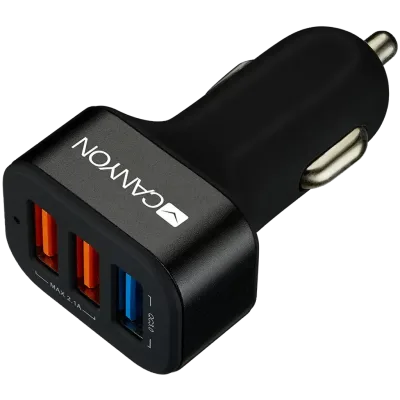 Auto punjač sa 3 USB-A CANYON